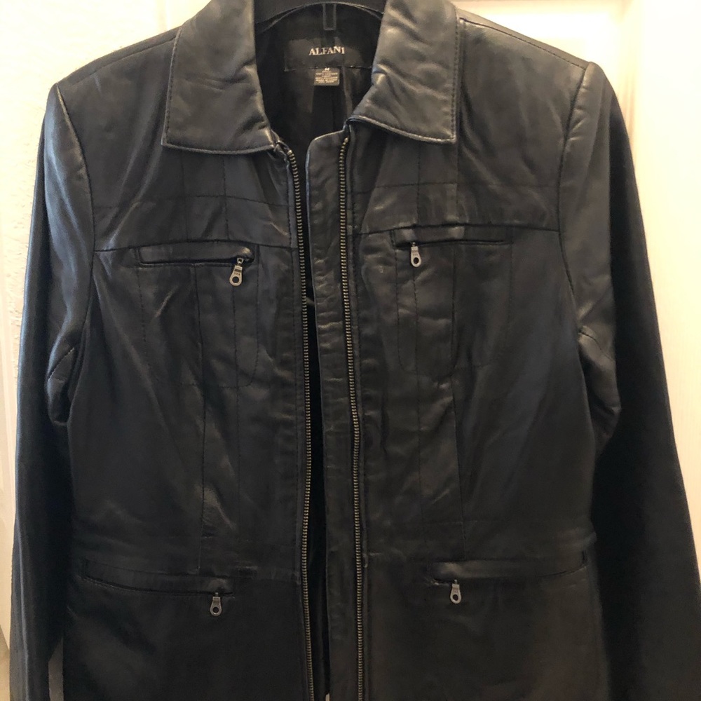 Black Leather Jacket. Like New. Great Condition